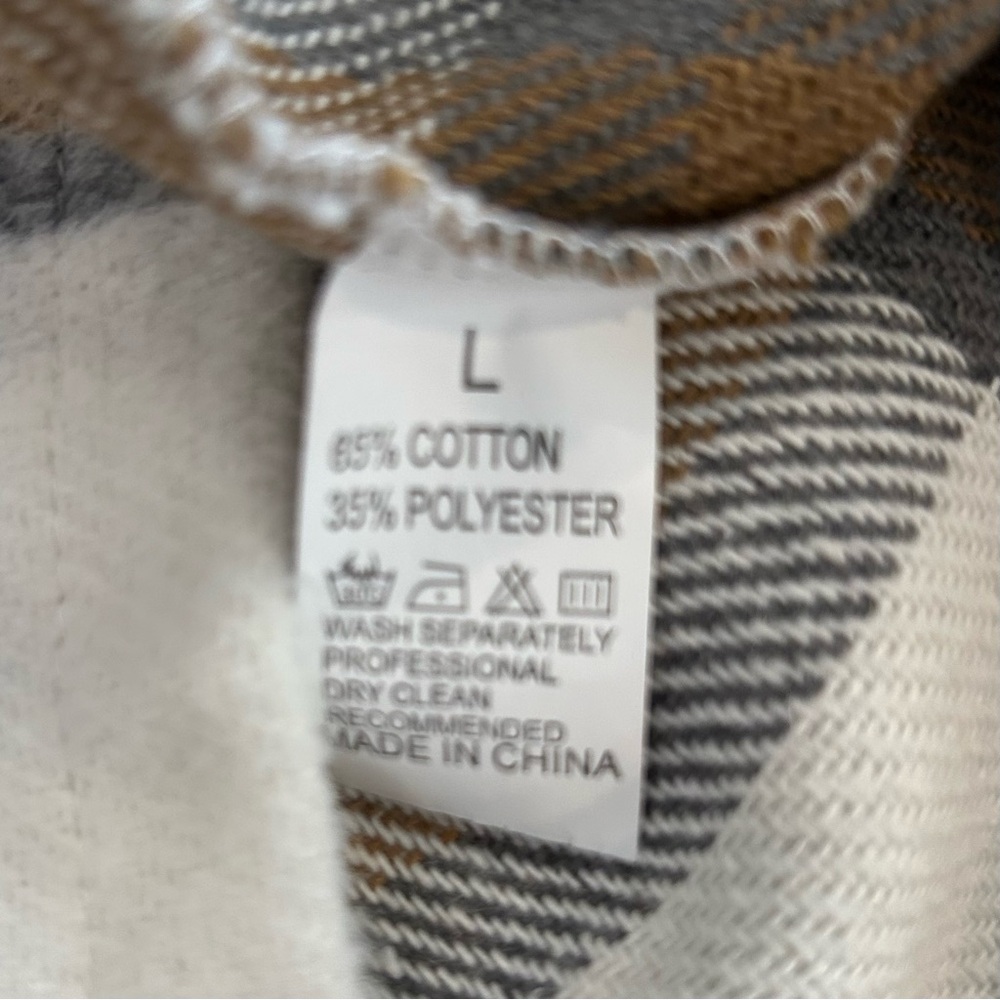 SHEIN | Flannel Plaid Shacket/Jacket EUC - Picture 8 of 10